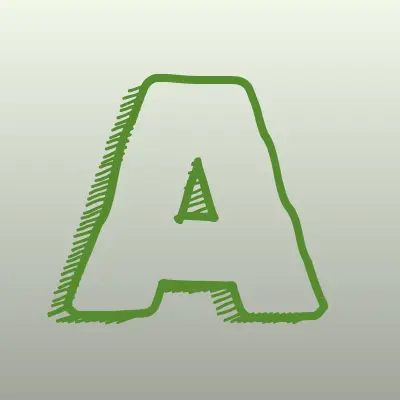 Алеф, магазин канцелярских товаров, лого-визитка